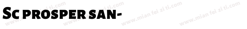 Sc prosper san字体转换